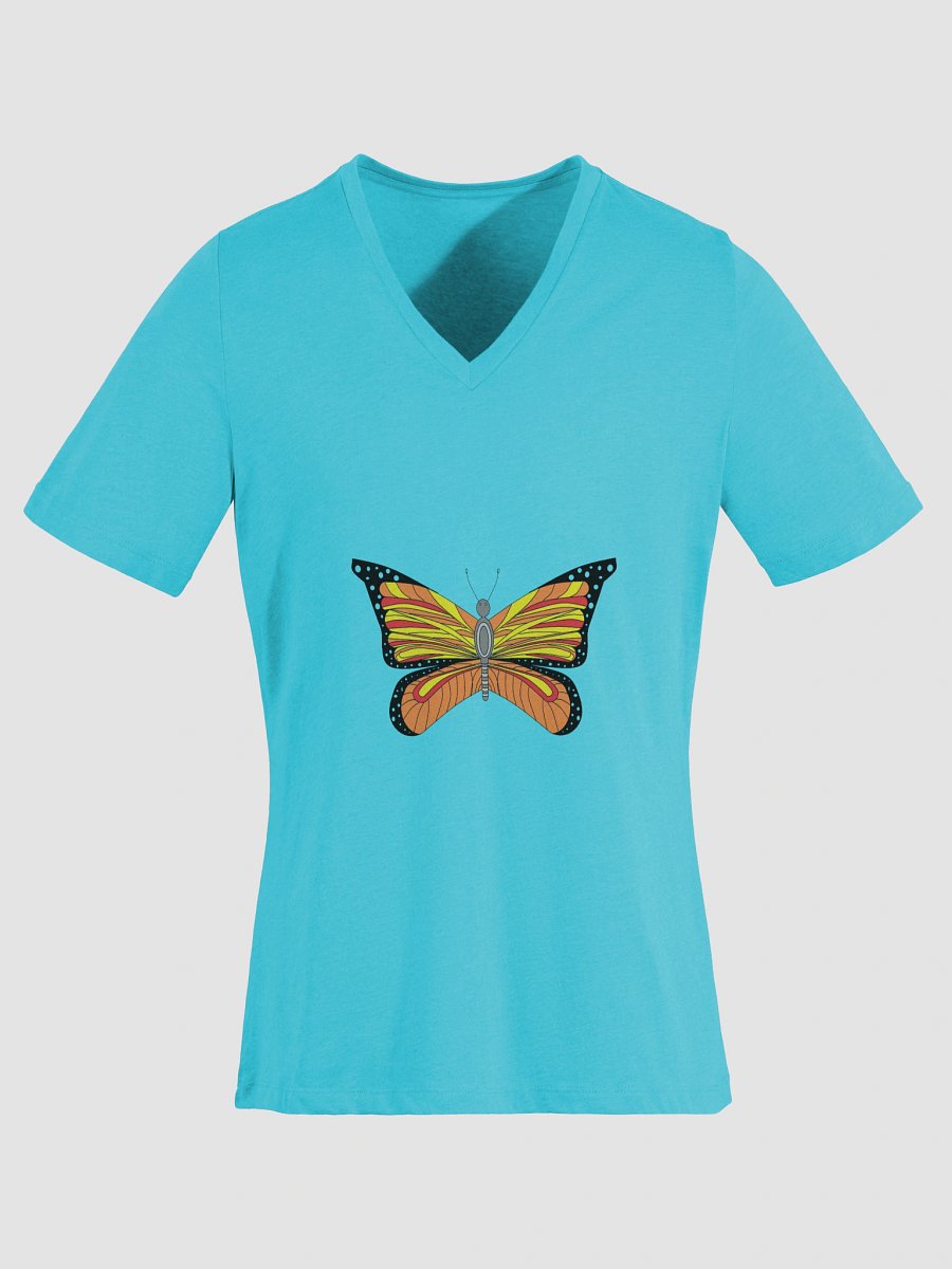 Whimsical Spoon Butterfly Women's V-Neck Tee product image (48)