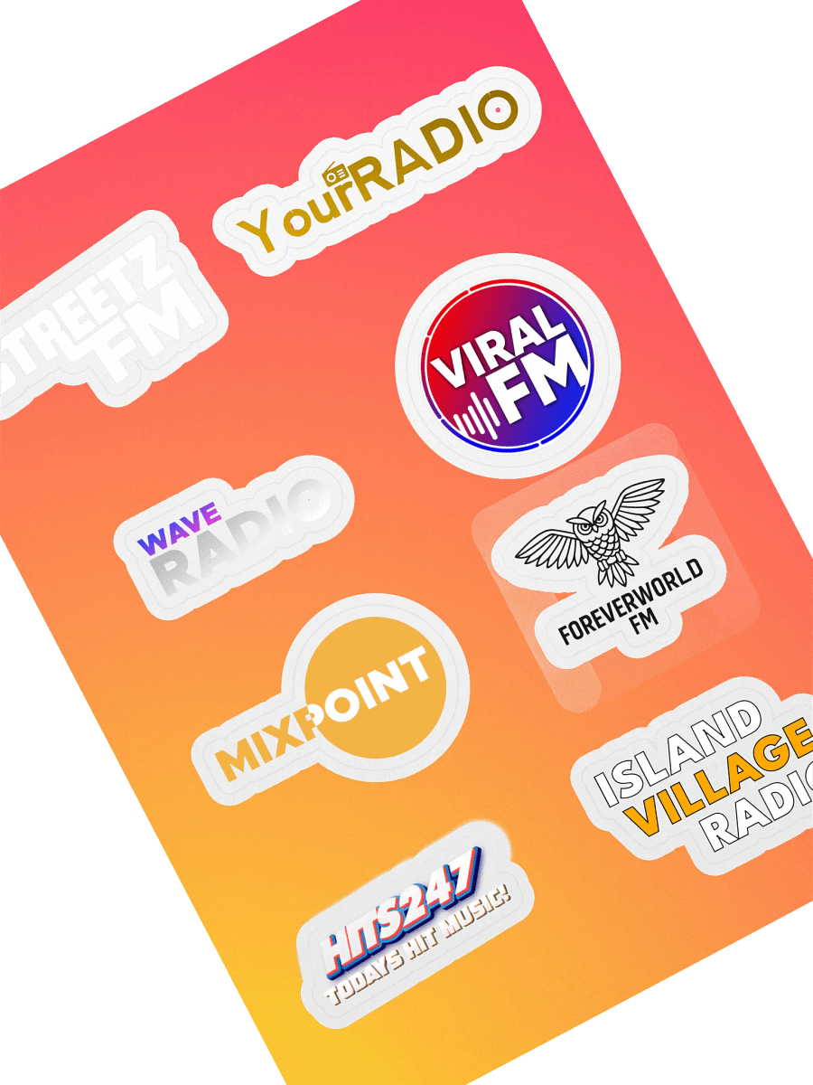 TMG Radio Sticker Variety product image (1)