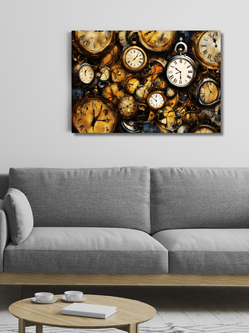 Time Confusion-14 | Canvas Artistic Wall Painting product image (4)