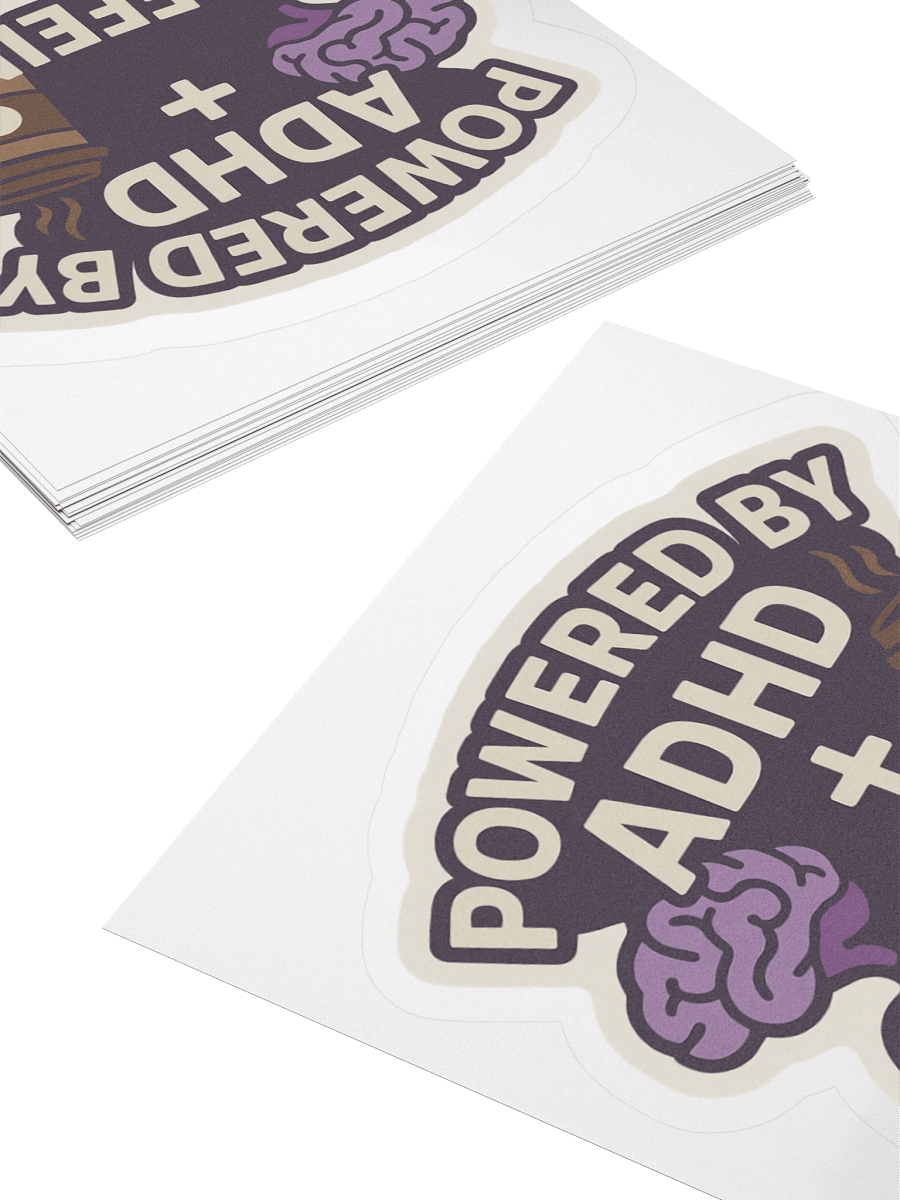 ADHD + Caffeine Power Duo Sticker product image (7)