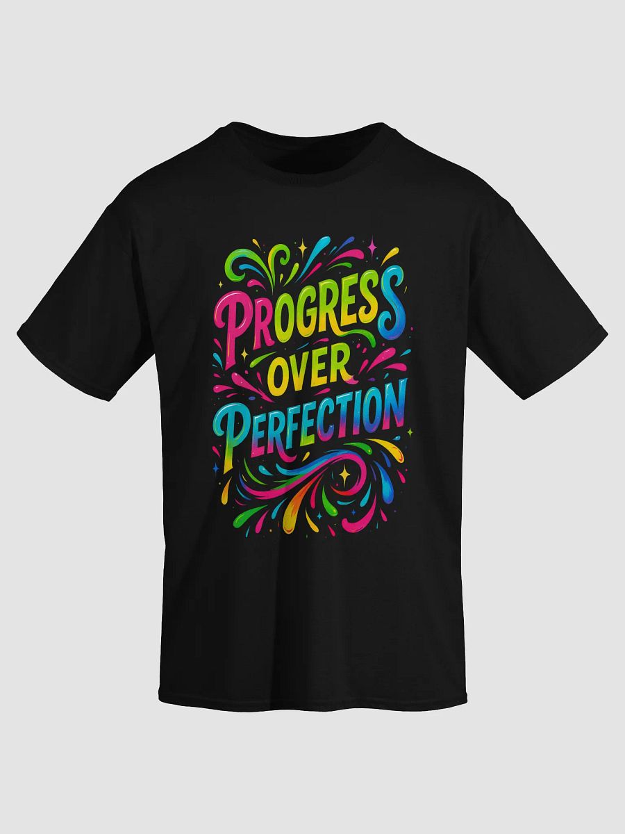 Progress Over Perfection – Bold Motivational Graphic Tee product image (3)