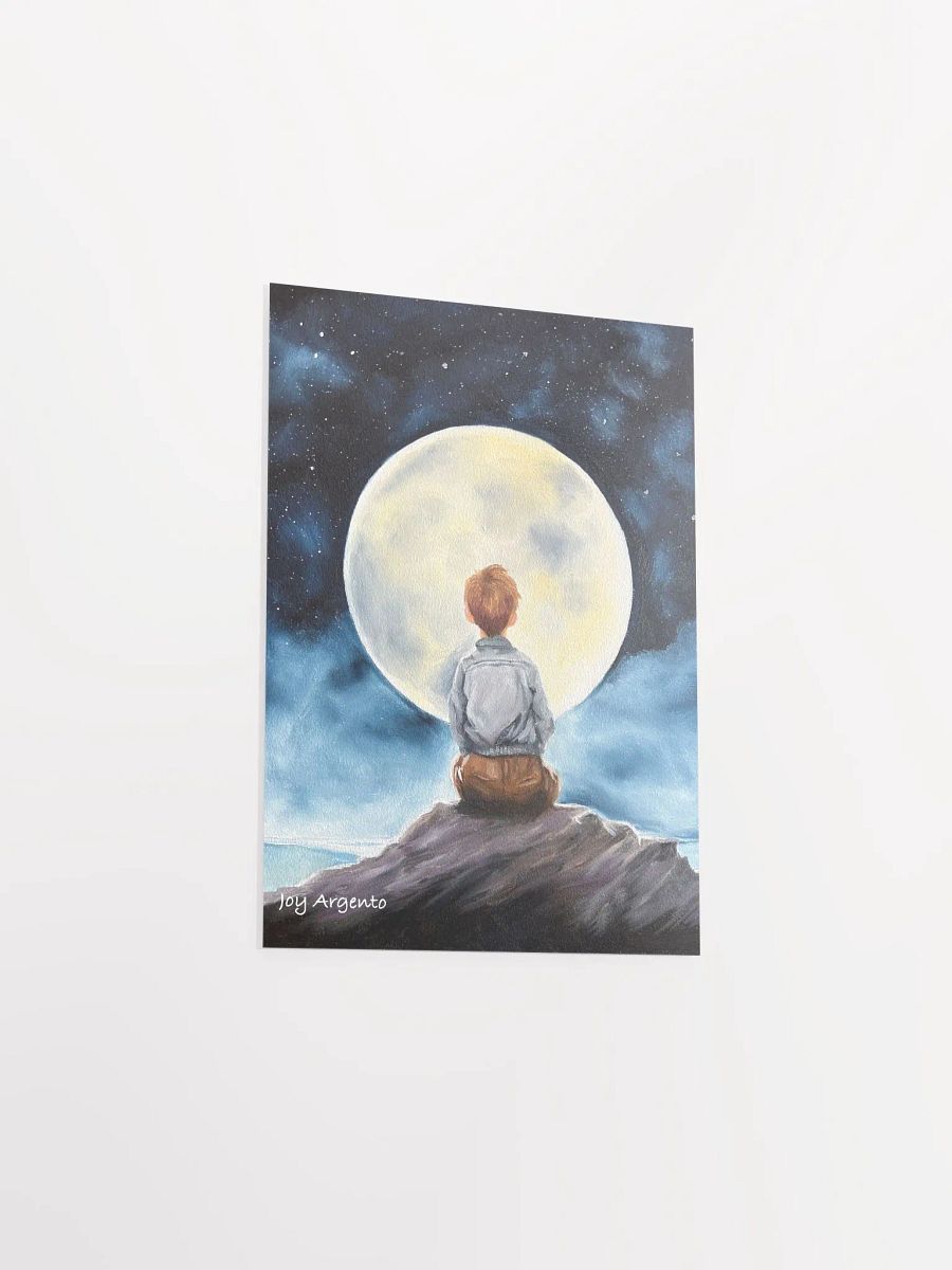 Boy and the Moon Print product image (3)