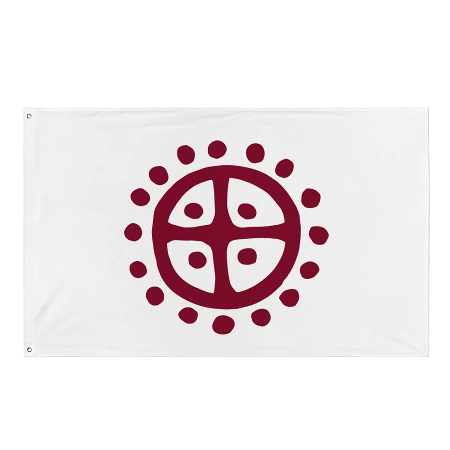 Solar Wheel Flag in White product image (1)