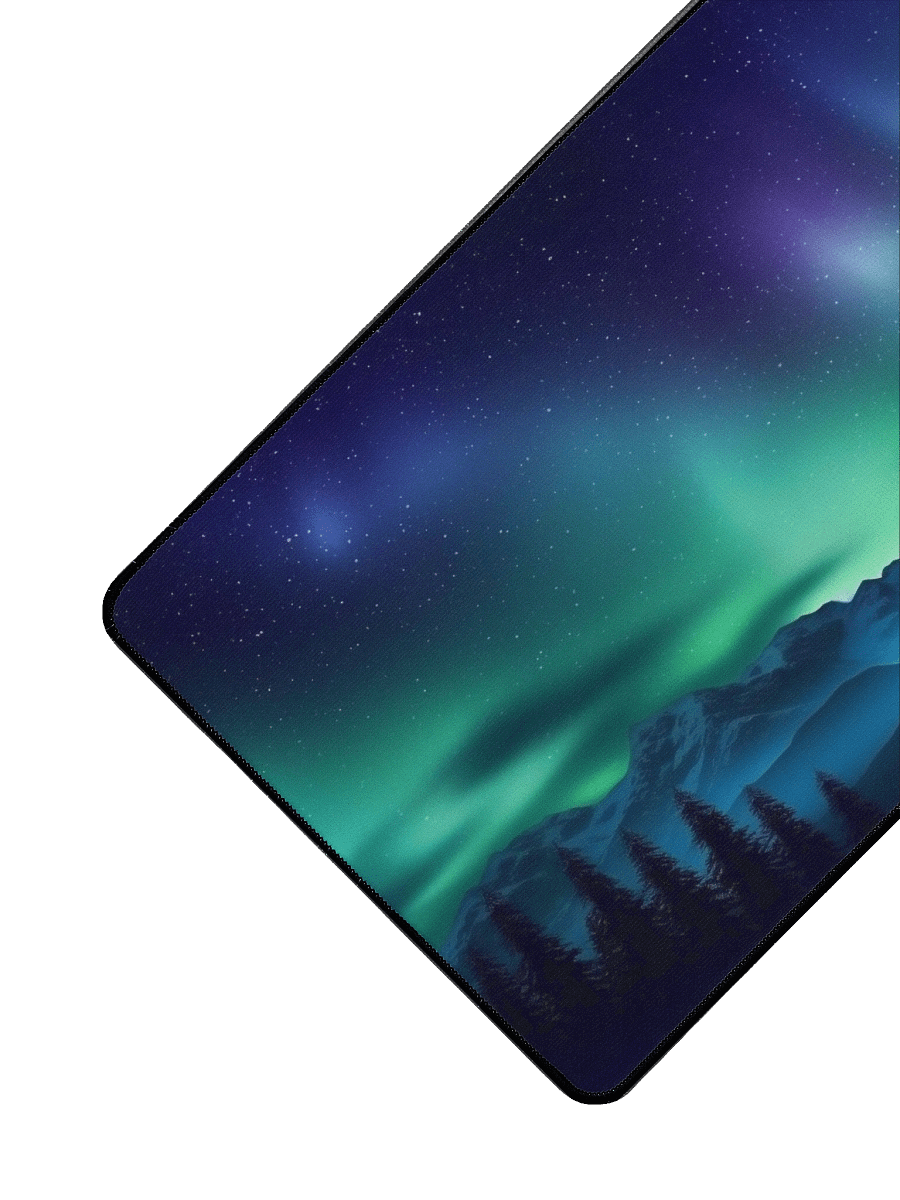 Northern Lights Aurora Borealis Desk Mat by Treasure Pie product image (3)