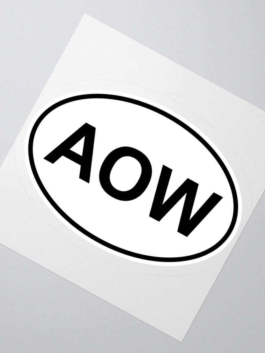 AOW Oval Sticker product image (2)