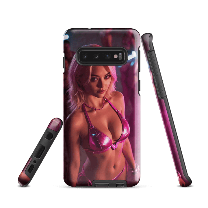 Pink Neon Diva Samsung Tough Case - Glamour & Bold Style Design product image (1)