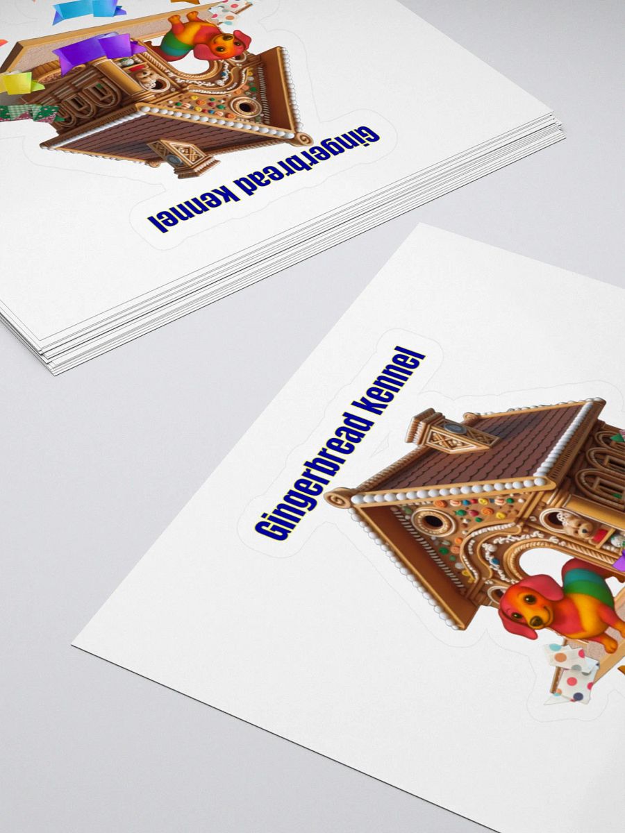 Gingerbread Kennel Kiss Cut Stickers product image (4)