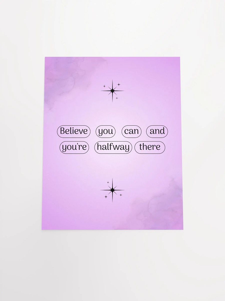 Believe in Yourself Motivational Poster product image (5)
