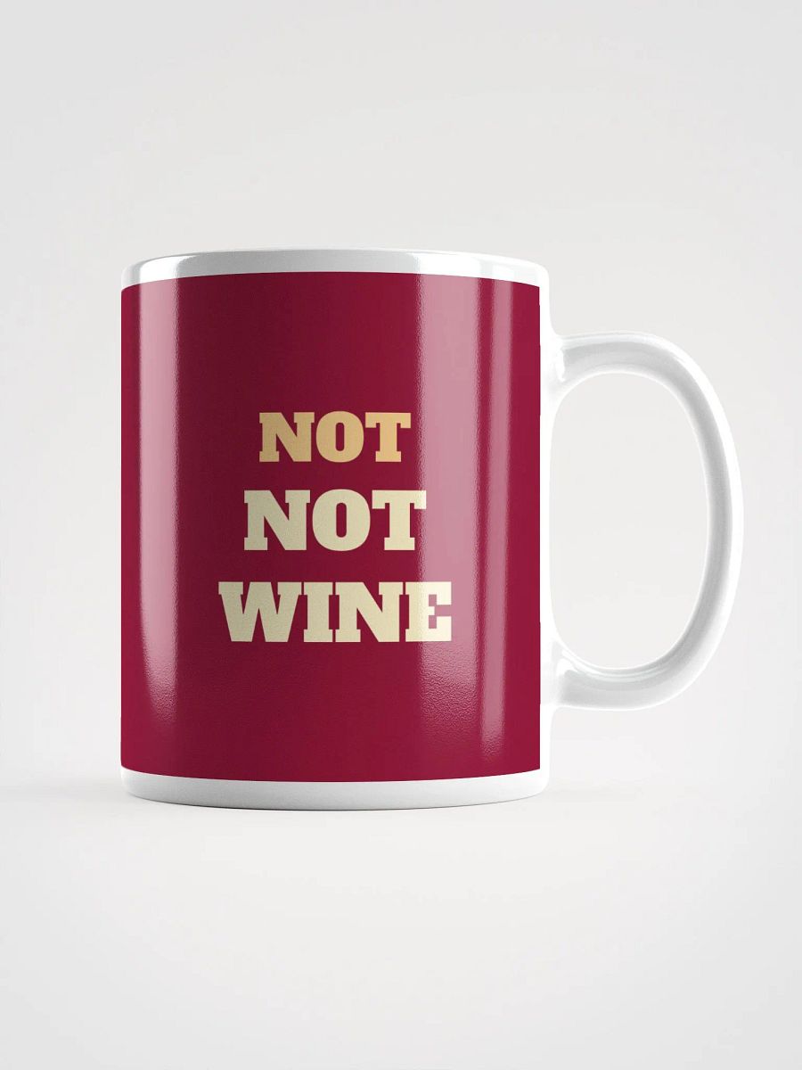 Breakfast Wine - Not Not Wine Ceramic Mug - Whimsical 11 oz or 15 oz Beverage Cup product image (2)