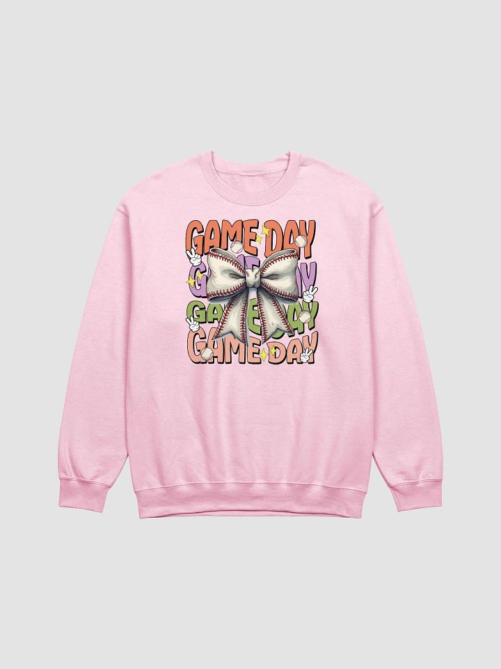 Game Day Bow Baseball Sweatshirt product image (7)