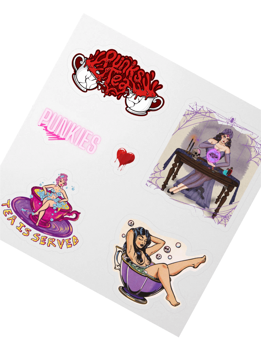 Punkies Tea Party Sticker Pack product image (6)