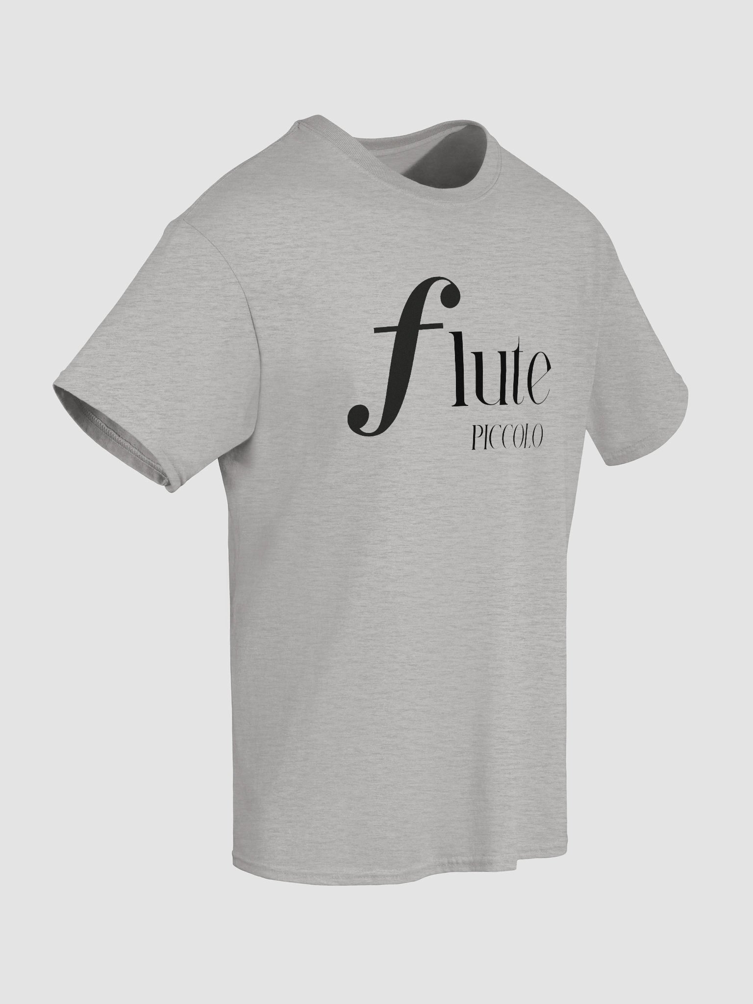 Forte Flute Tee -Black Letters - Piccolo - Unisex product image (54)