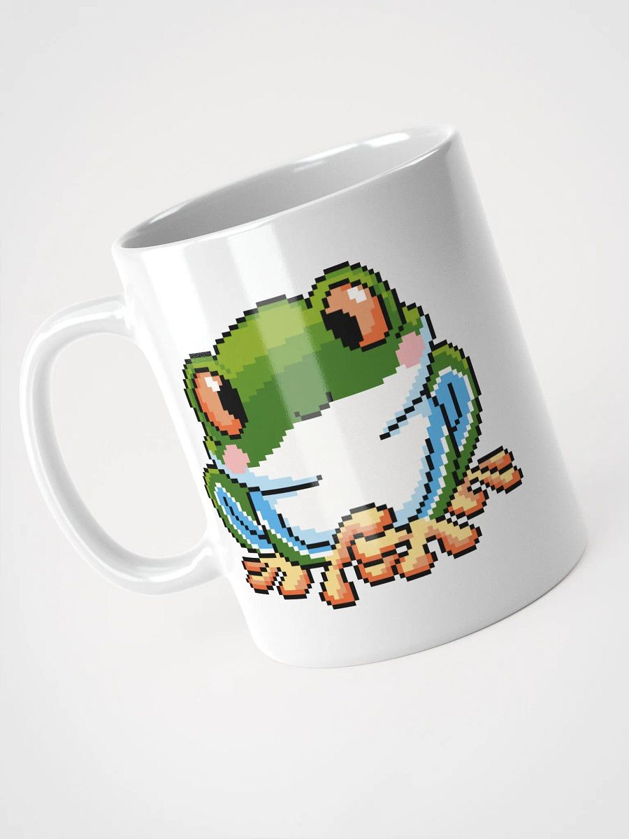 Dark Green Rip the Frog White Glossy Mug product image (4)