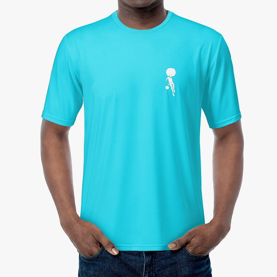 Mo_WithTheFro light blue synthetic T-Shirt (polyester) product image (1)
