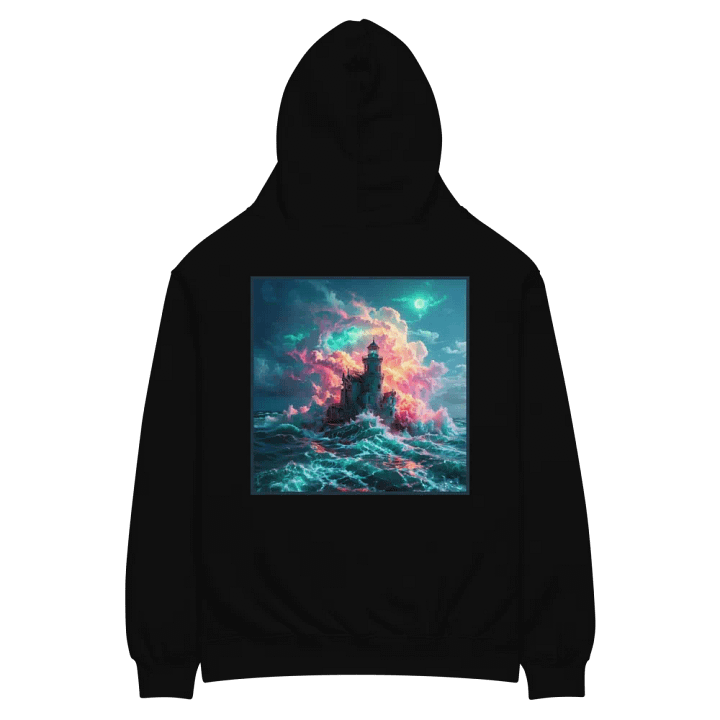 "Stormbound Radiance: Lighthouse Hoodie" product image (2)