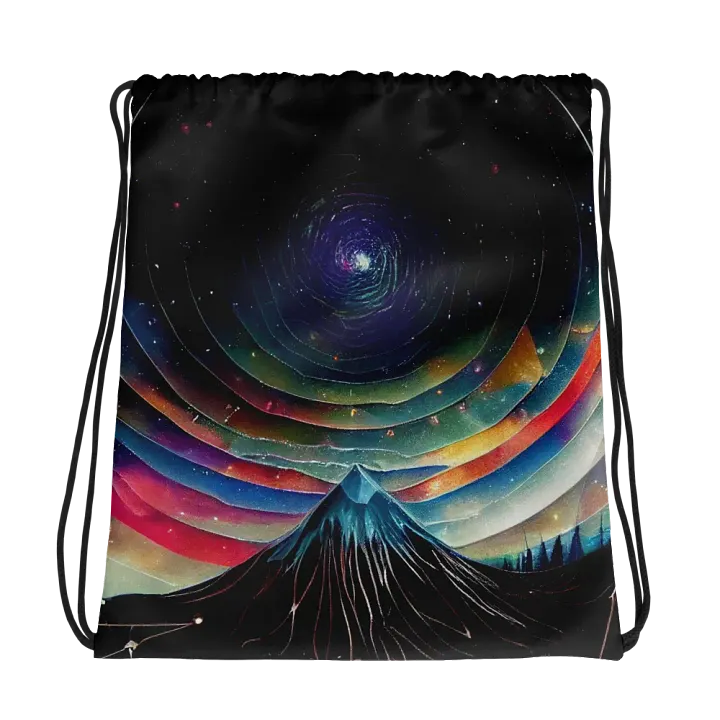 Cosmic Mountain Drawstring Adventure Bag product image (1)