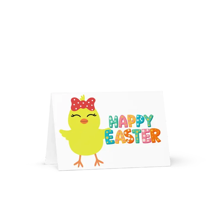 Cute Chick Happy Easter Card product image (2)