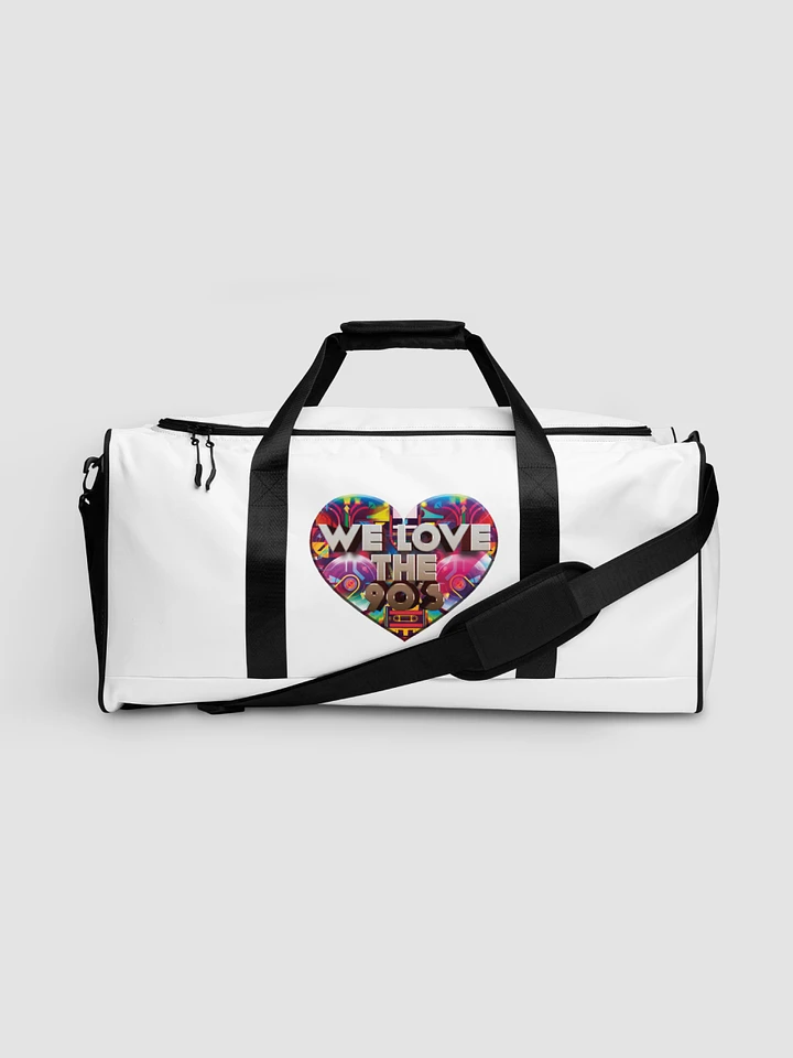 [WeLoveThe90es] All-Over Print Duffle Bag Sublicolor 606 product image (1)