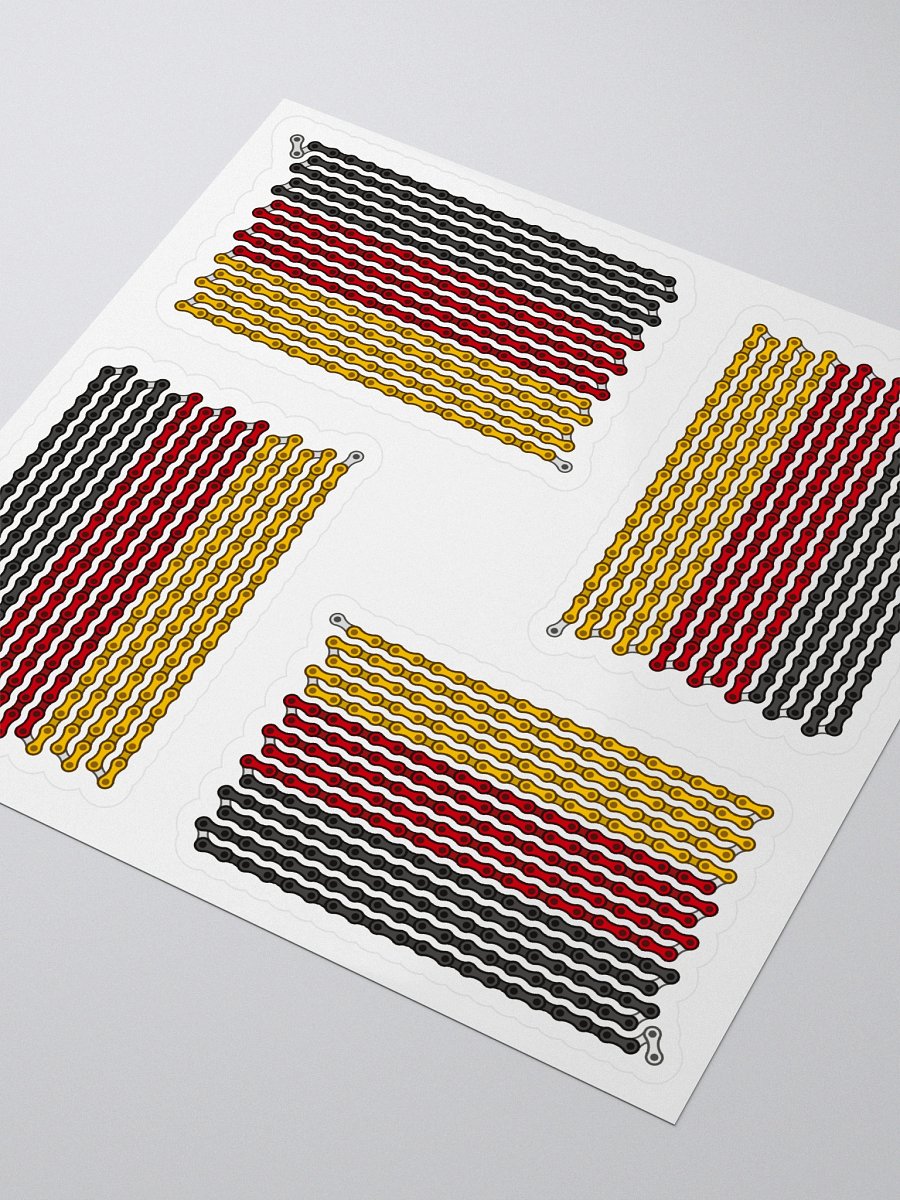 Germany Bike Chain Flag Sticker 4 Pack product image (3)