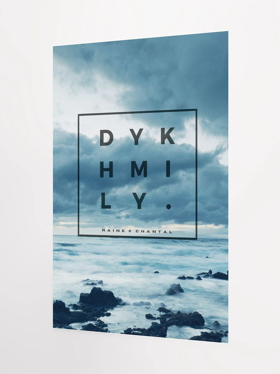 DYKHMILY Square Blue Matte Poster product image (3)
