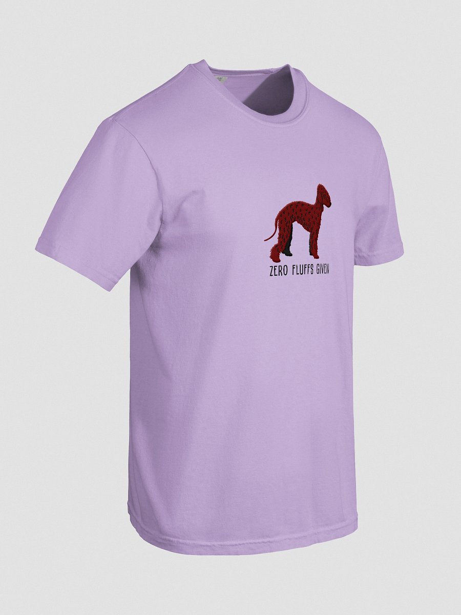 Zero Fluffs Given T-Shirt(Embroidered) of a Bedlington Terrier(Chocolate) product image (48)