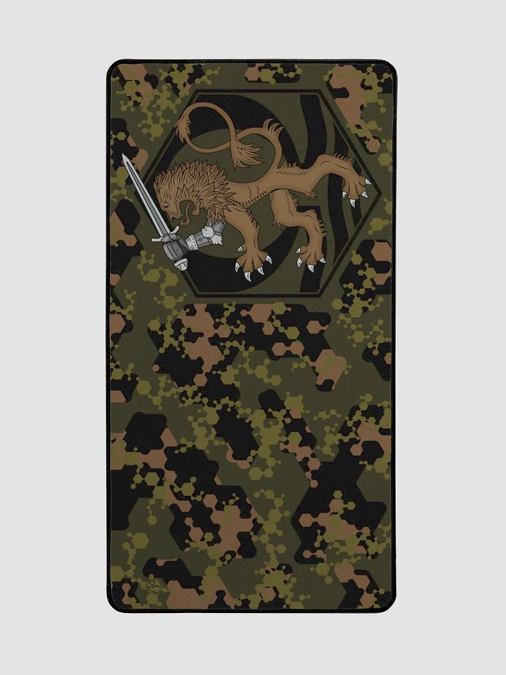 Desk Mat 15.5" x 31.5" Hexagon Camo, Lion, MilG product image (2)