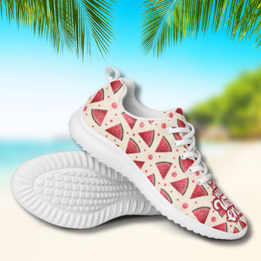 Hello Weekend Watermelon All Over Print Athletic Shoes product image (12)