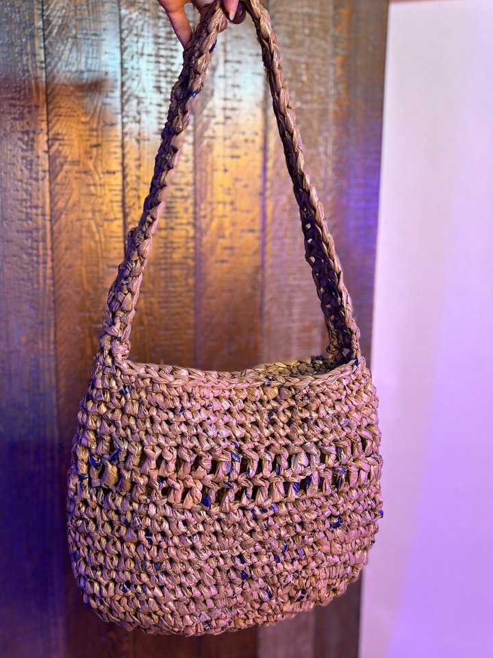 Medium Handcrafted Crochet Tote Bag (Brown) product image (1)