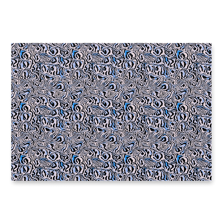 Blue Black Snake Pattern Paper Sheets product image (2)