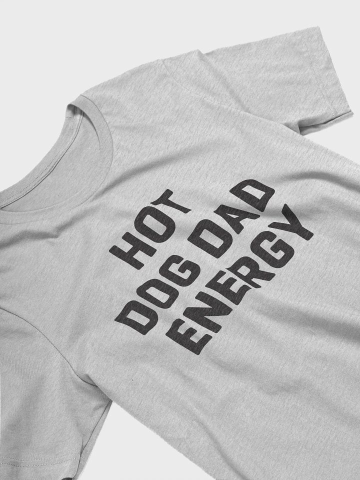 Hot Dog Dad Energy (Black Heathered Text) product image (1)