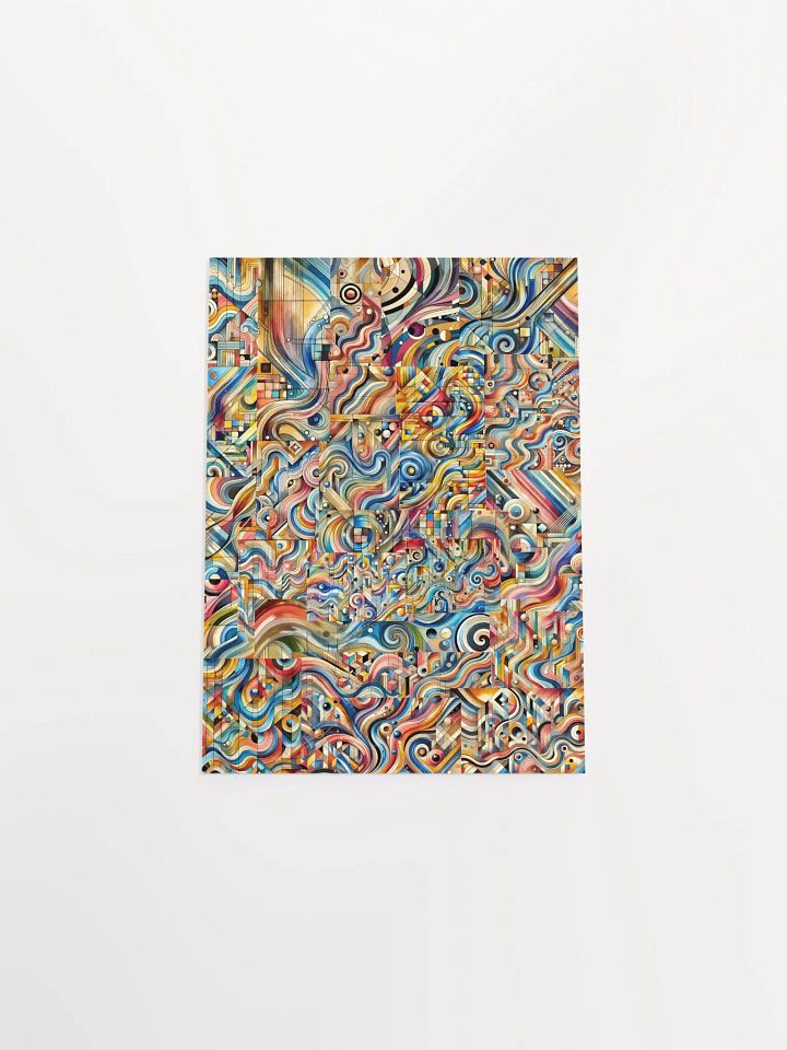 Swirling Geometric Abstract Poster product image (2)