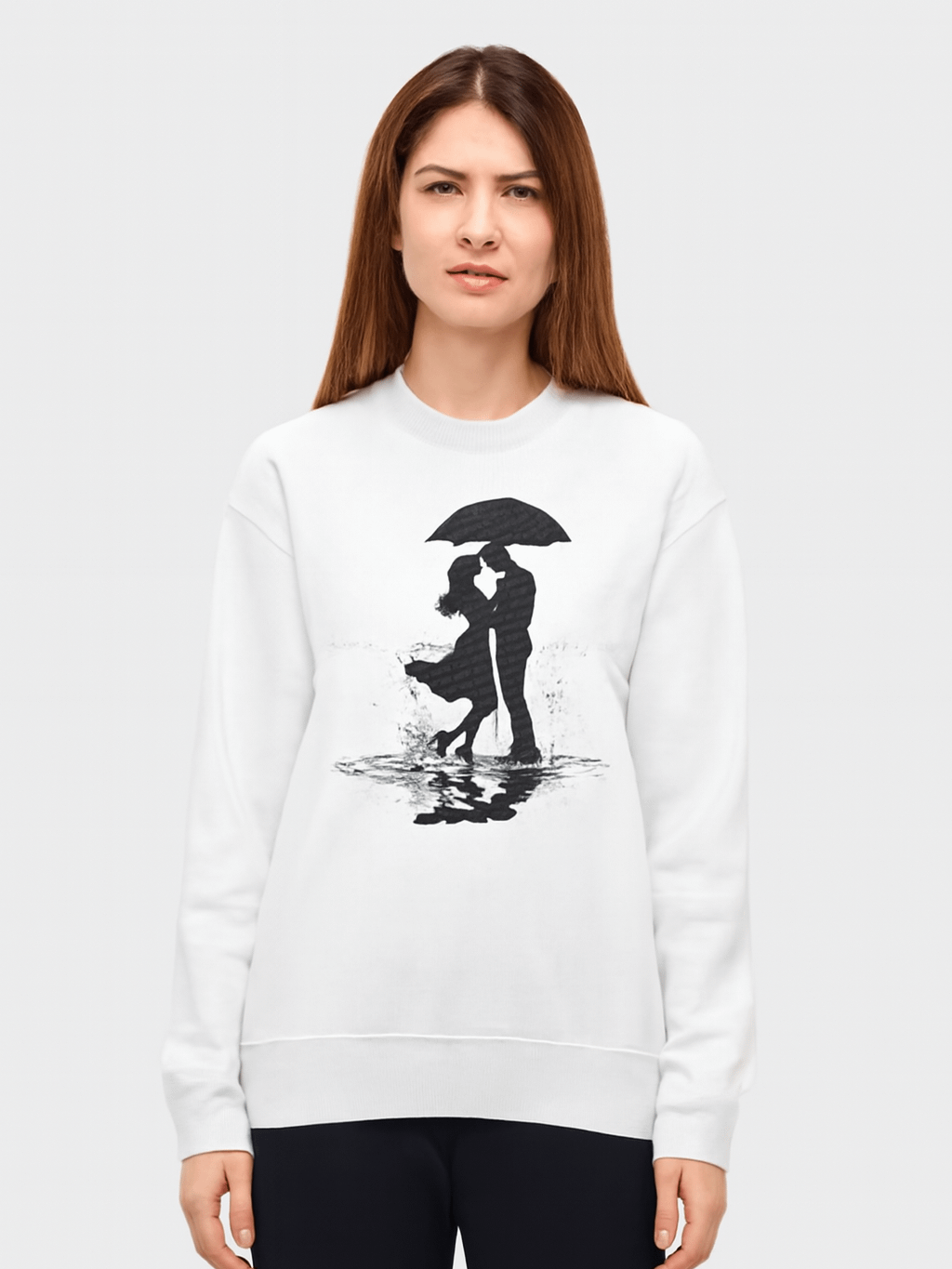 Elegant Dance Couple Print Crewneck Sweatshirt product image (1)