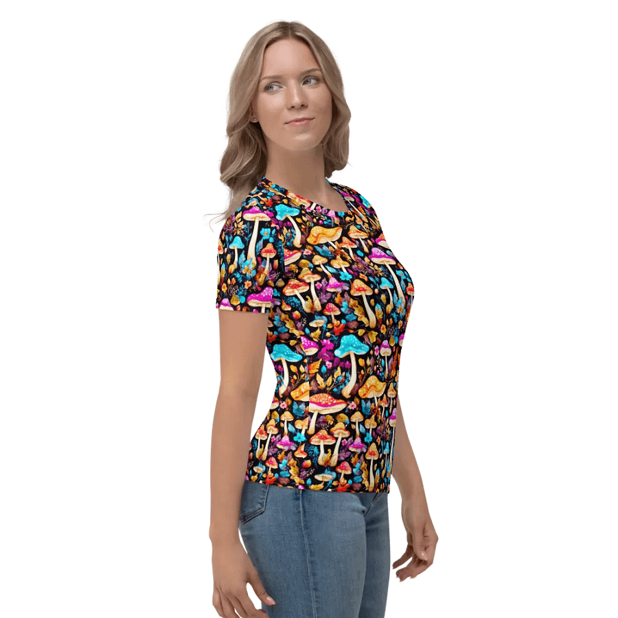 Mushroom Pattern All Over Print T-shirt product image (4)
