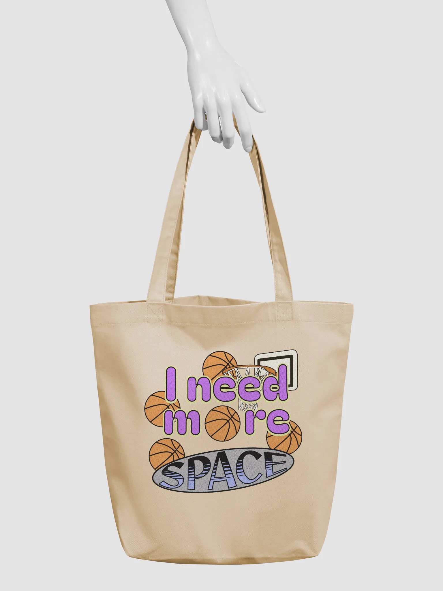 I Need More Space Basketball Swish Inspired Tote Bag product image (6)