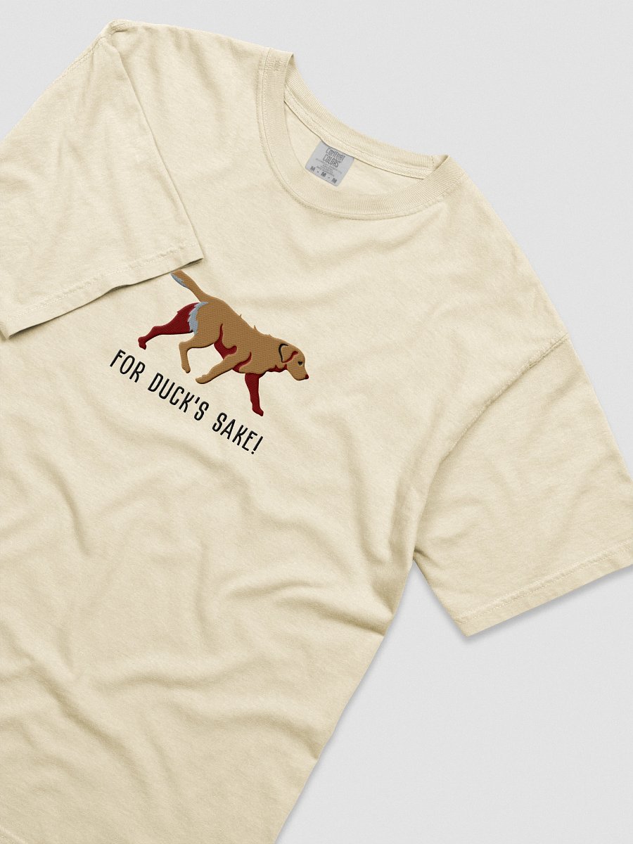 For Duck's Sake T-Shirt(Embroidered) of a Chesapeake Bay Retriever(Tan) product image (55)