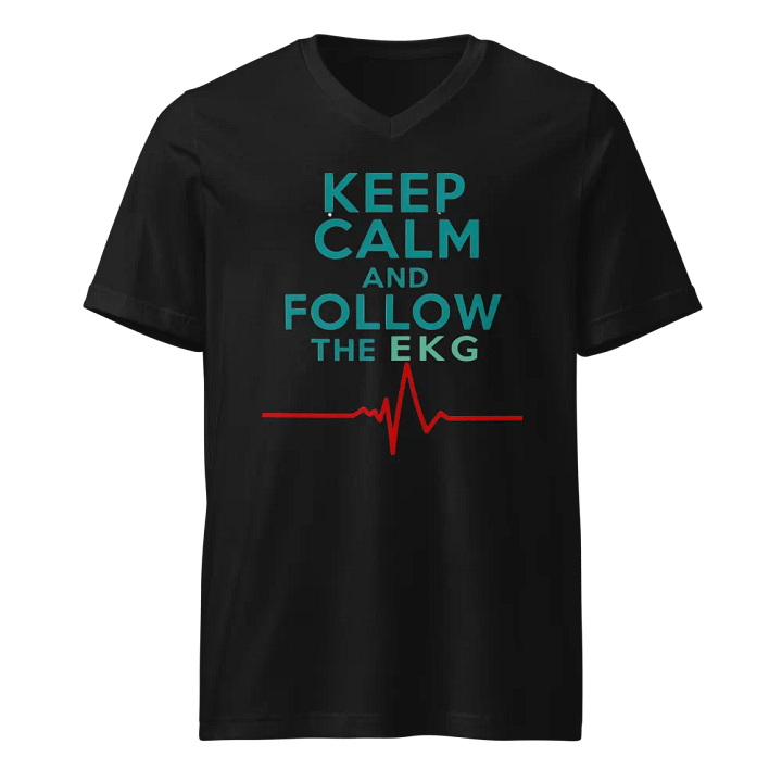 EKG Heartbeat V-Neck Tee product image (1)