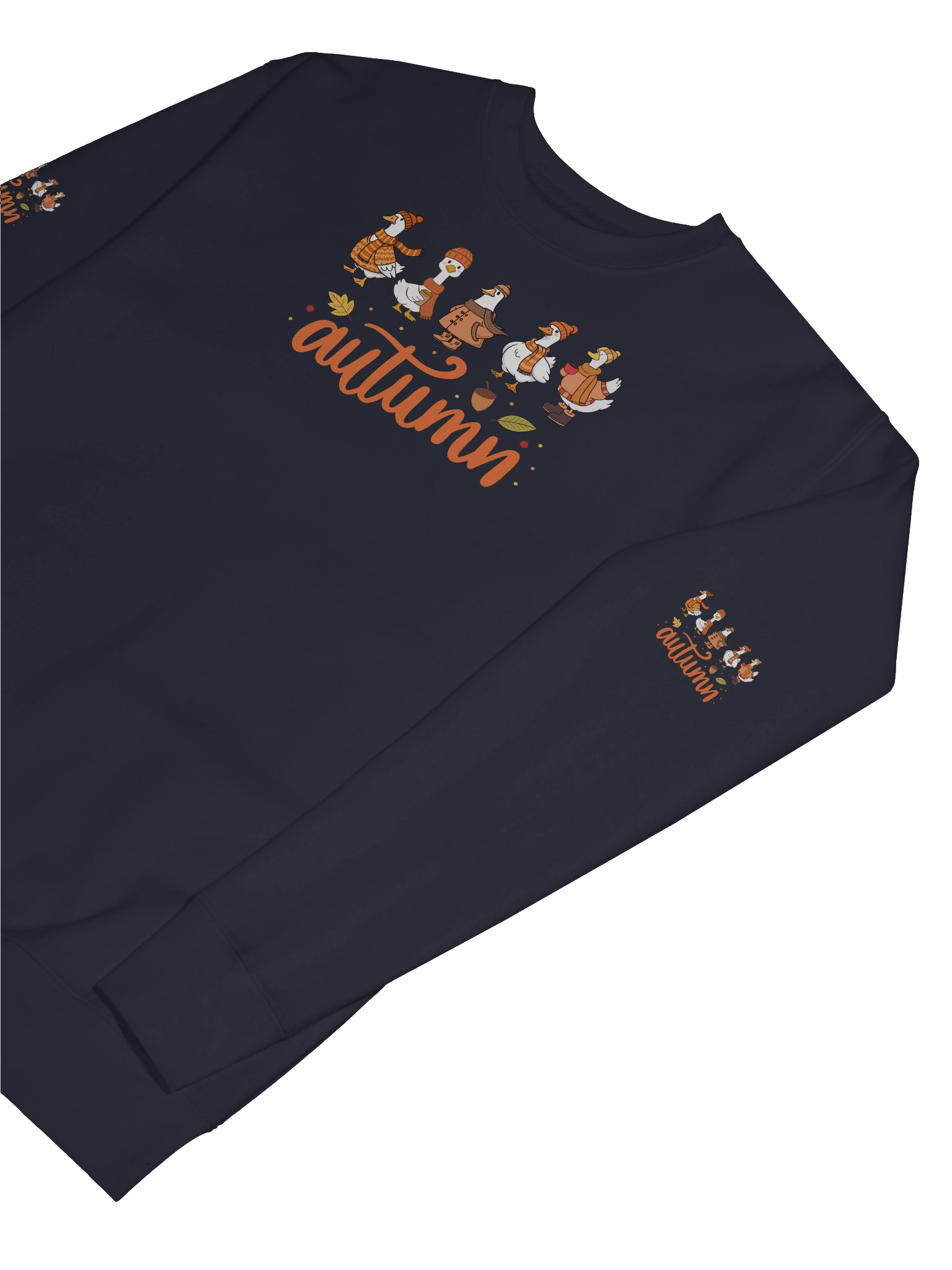 Cozy Autumn Duck's Typography Sweatshirt product image (75)
