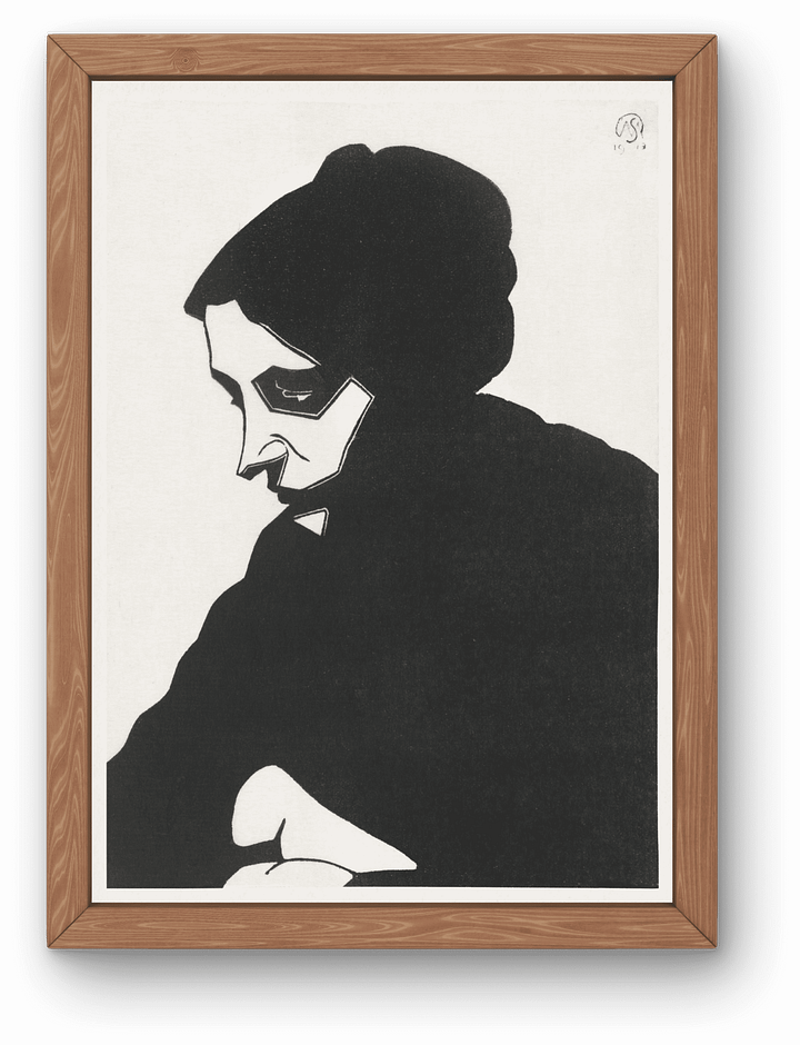 [Digital] Portrait of an unknown woman (Portret van een onbekende vrouw) (1913) - Samuel Jessurun de Mesquita product image (1)