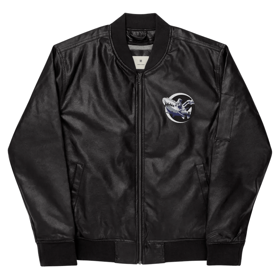 AnjelusX Faux Leather Bomber Jacket product image (9)