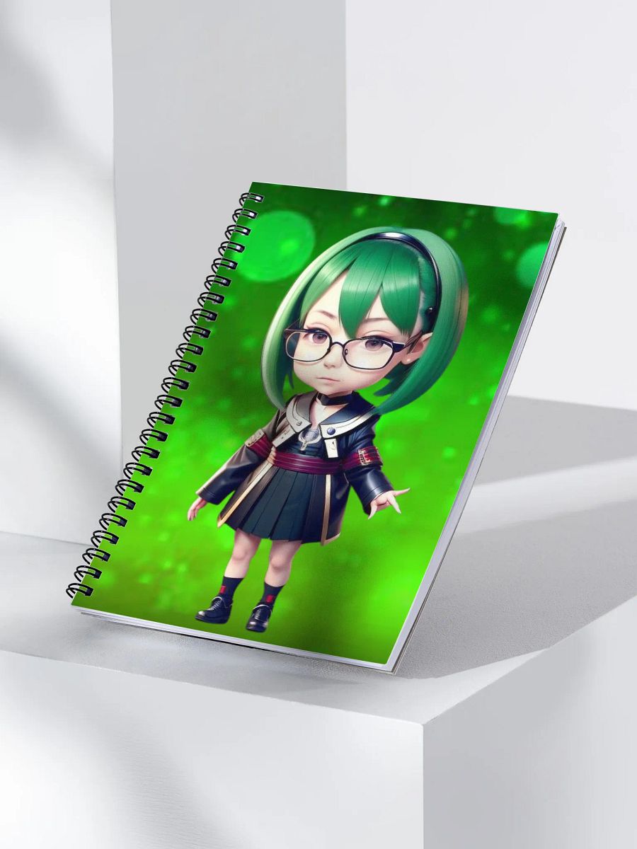 (GREEN CHIBI) K Spiral Notebook product image (3)