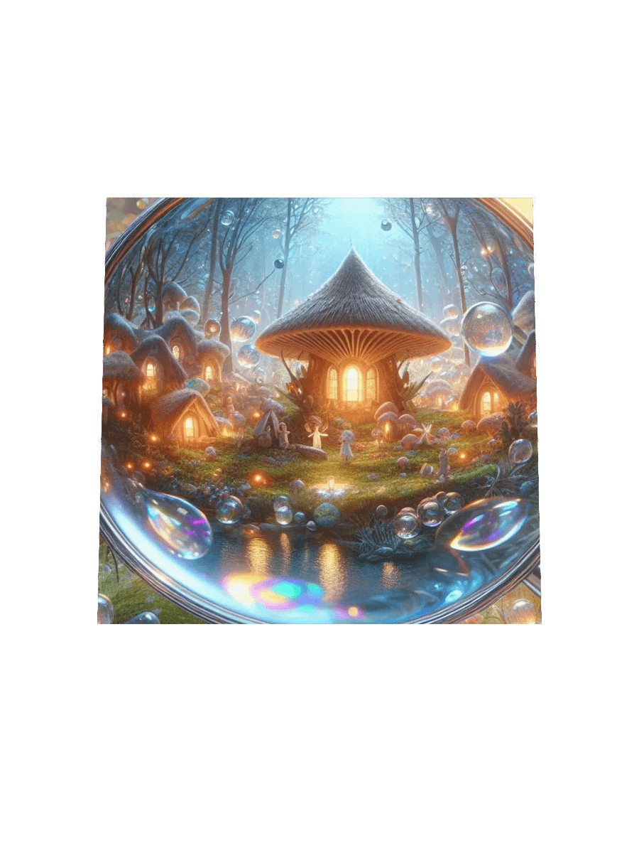 Magnifying Glass Fairy Village Enhanced Matte Paper Poster product image (17)