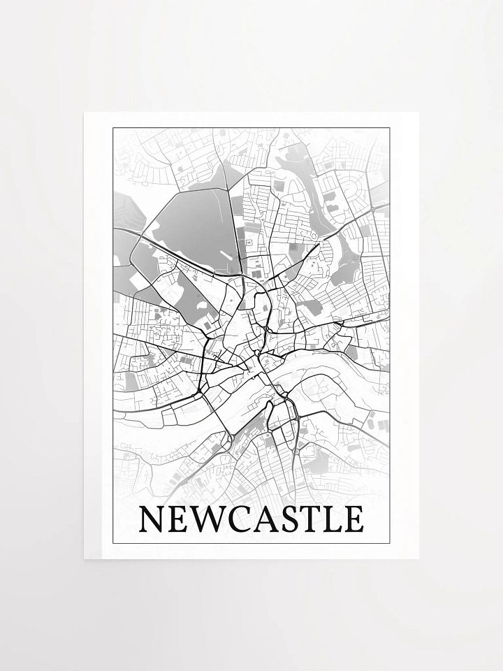 Newcastle, England, city map print product image (2)