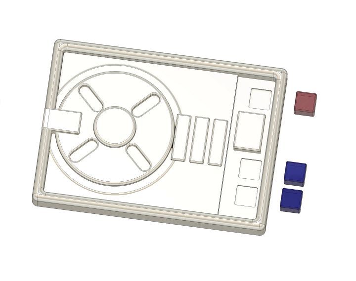 Star Wars The Acolyte Osha Civilian Comm Badge 3D Model product image (2)