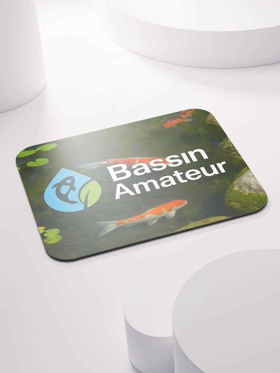 Tapis de souris Bassin Amateur – Design carpe koï & bassin de jardin product image (4)