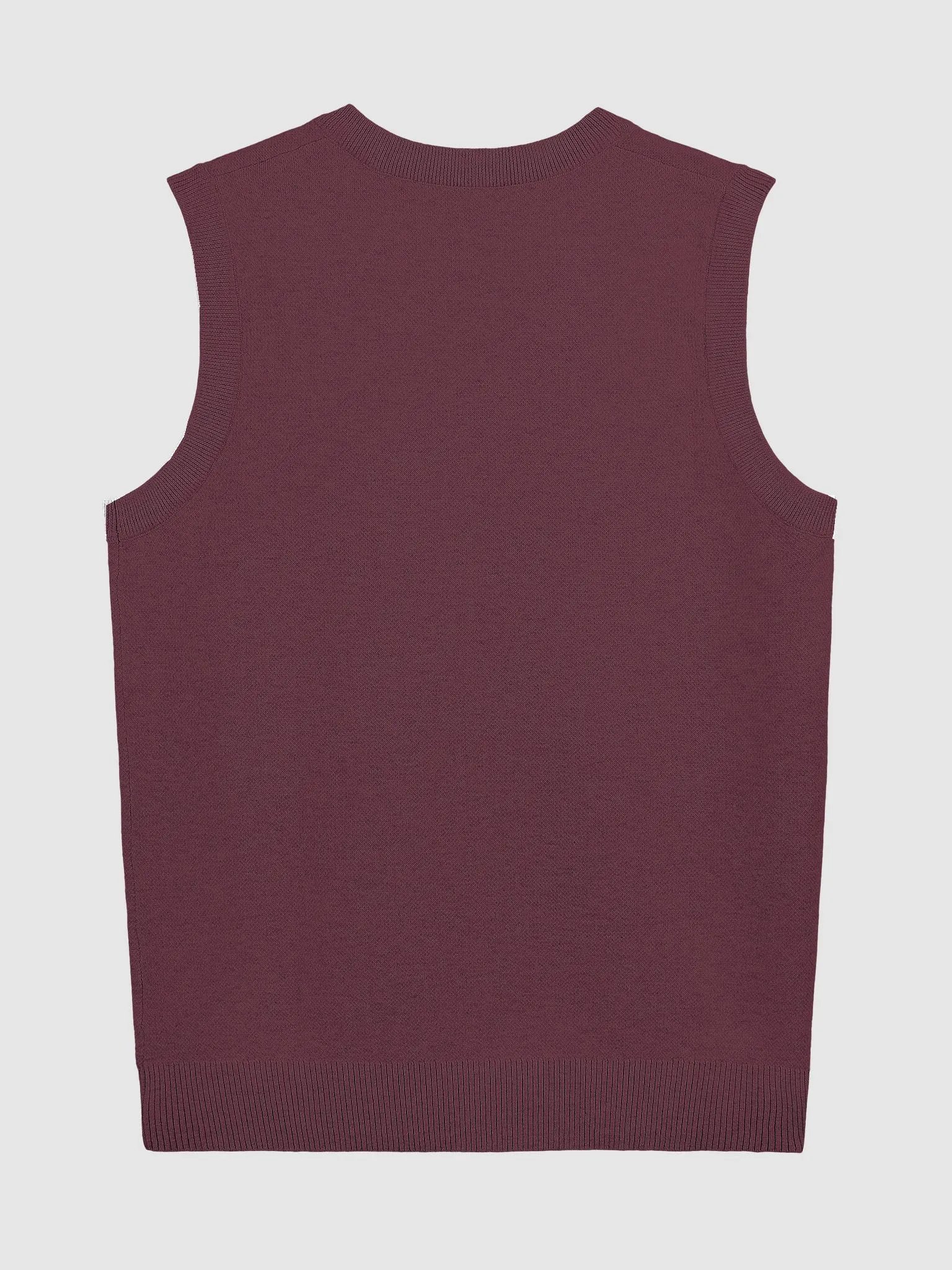 BUSY-BRAINED (maroon and white) knitwear vest product image (10)