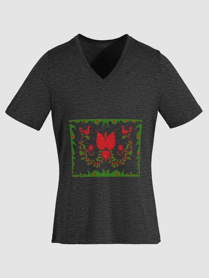 Hungarian Floral Bliss Women's V-Neck Tee product image (1)