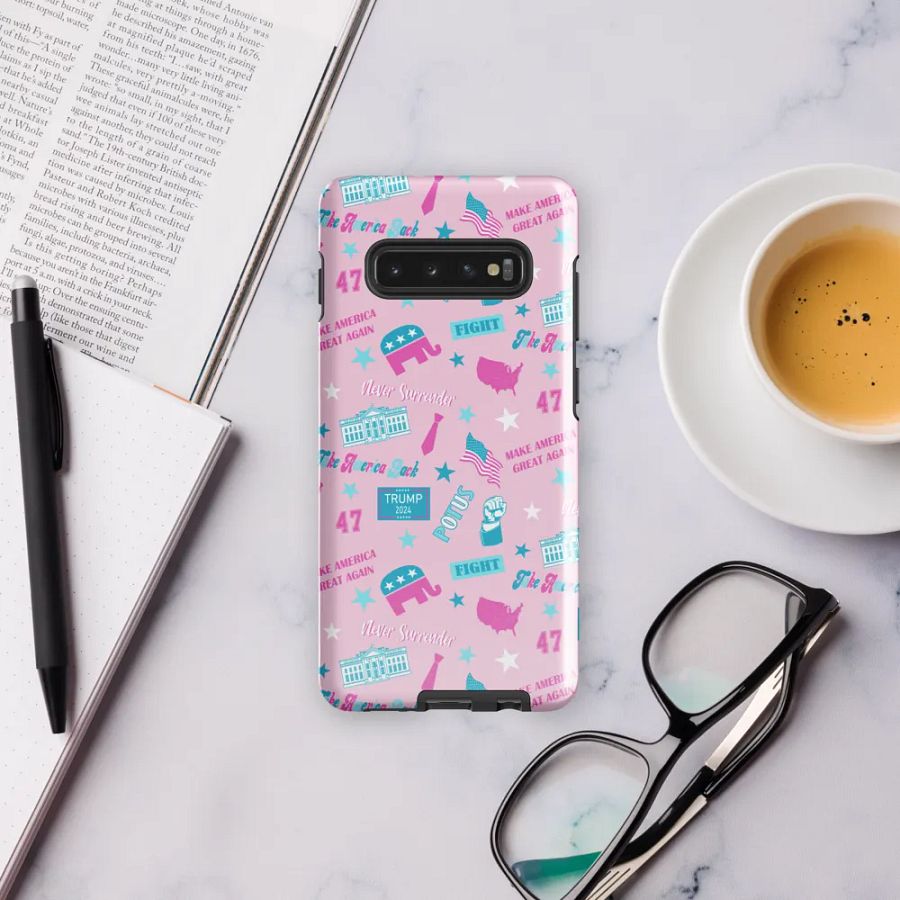Trump 2024 Election-Themed Patriot Make America Great Again Pink Pattern Phone Case for Samsung product image (56)