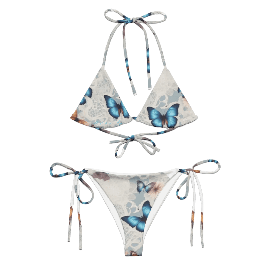 Butterfly Bliss Lace-Up Bikini Set product image (1)
