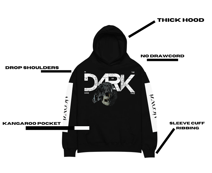 Dark AIGONZI Oversized Hoodie product image (2)