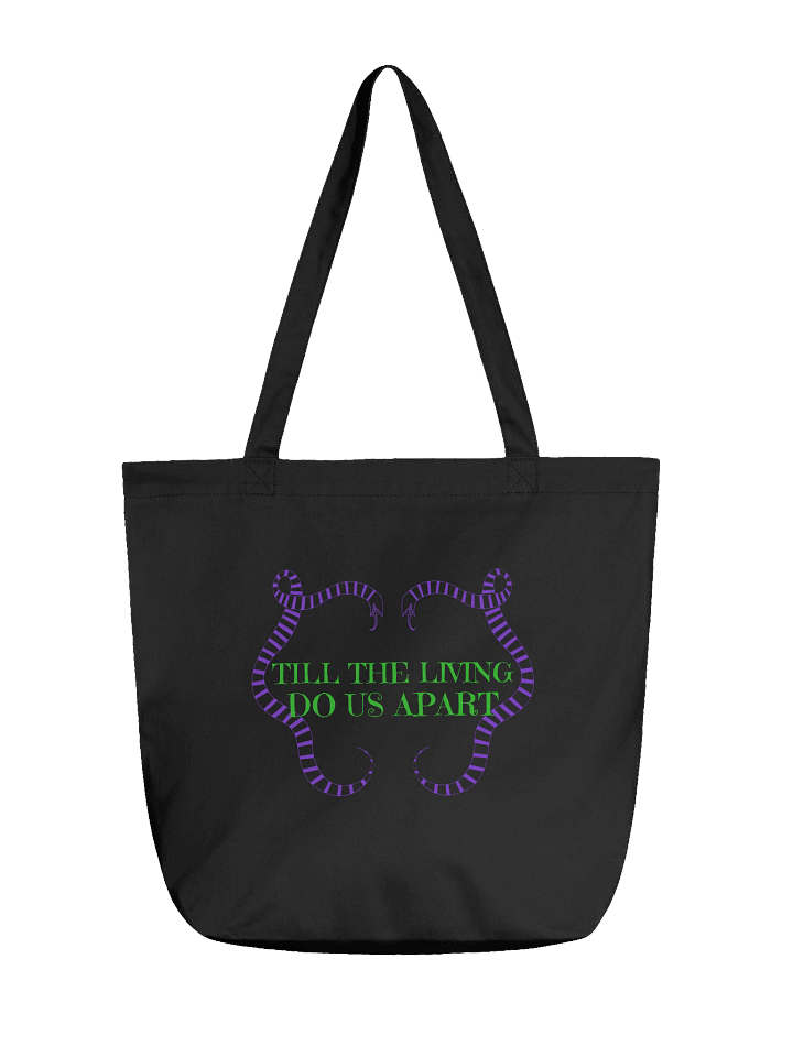 [UM Designs] Til the Living Do We Part - Black Tote Bag product image (1)